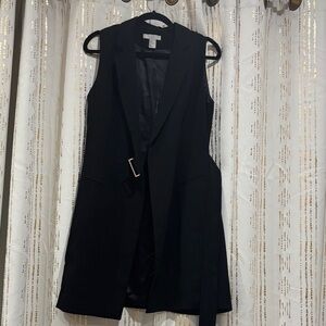 H&M Black Sleeveless Vest Dress